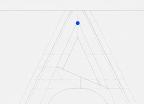 A pale technical wireframe of the ArcherDB mark